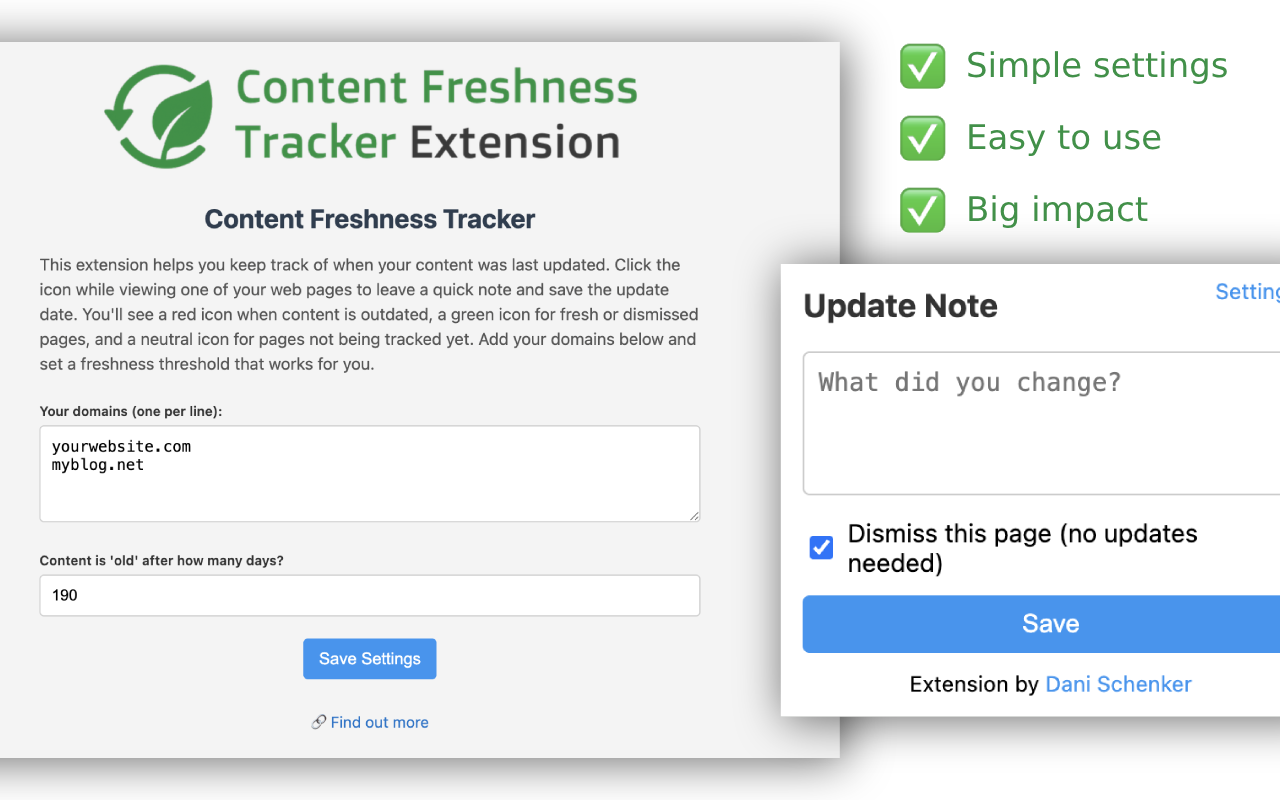 chrom-store-screen-1 Content Freshness Tracker Chrome Extension